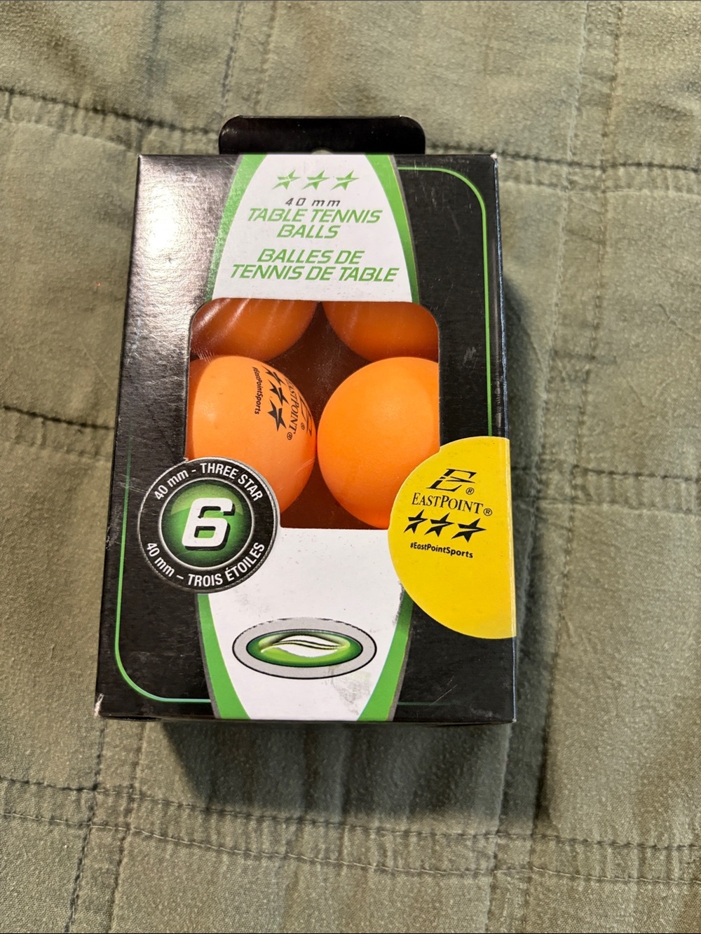 Orange Table Tennis Balls - 6 Pack